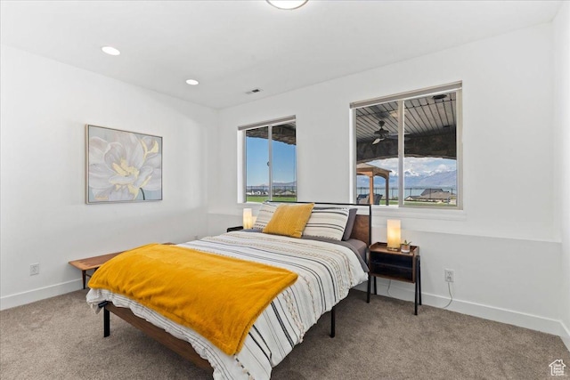 3630 S Panorama Dr W, Saratoga Springs, UT 84045 - bedroom featuring baseboards, carpet flooring, and multiple windows