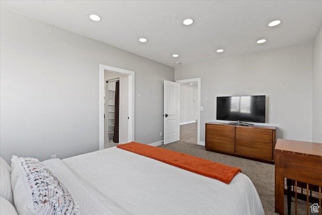 3630 S Panorama Dr W, Saratoga Springs, UT 84045 - carpeted bedroom featuring baseboards and recessed lighting