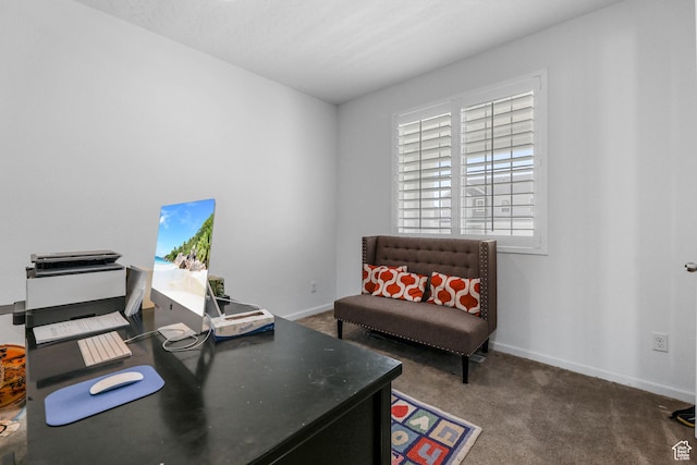 728 W Wild Hyacinth Dr, Saratoga Springs, UT 84045 - office area with baseboards and carpet floors