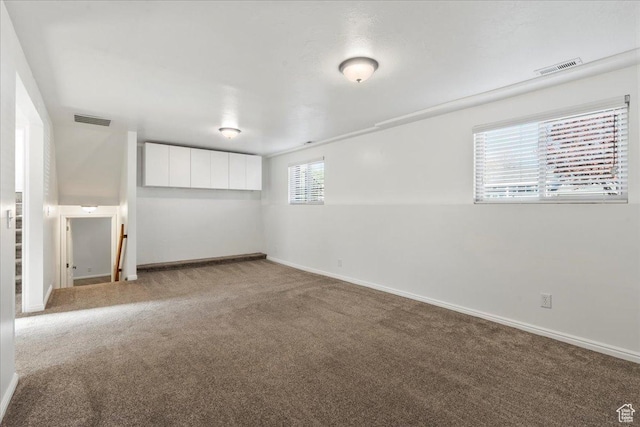 12455 S 1450 W, Riverton, UT 84065 - basement with visible vents, carpet, and baseboards
