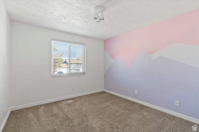 12455 S 1450 W, Riverton, UT 84065 - carpeted empty room featuring a textured ceiling, visible vents, and baseboards