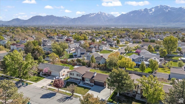 12455 S 1450 W, Riverton, UT 84065 - drone / aerial view with a residential view and a mountain view