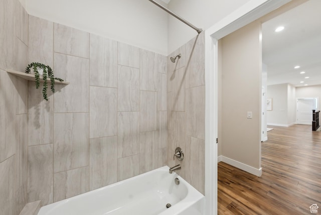 735 E 850 S, Centerville, UT 84014 - full bath featuring  shower combination, wood finished floors, recessed lighting, and baseboards