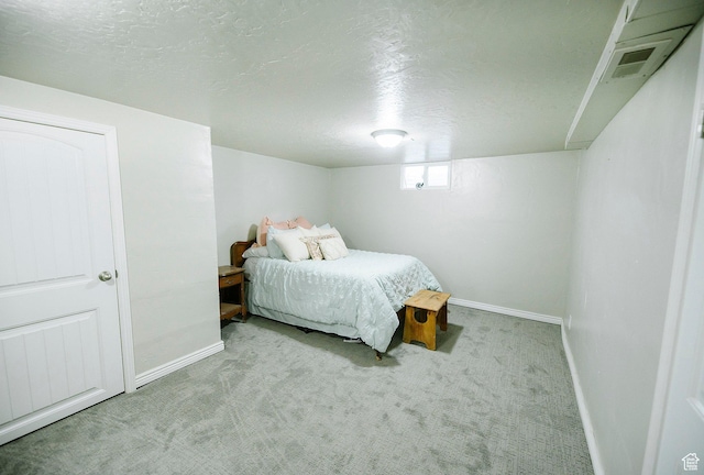 663 W 3500 S, Bountiful, UT 84010 - carpeted bedroom with a textured ceiling, baseboards, and visible vents