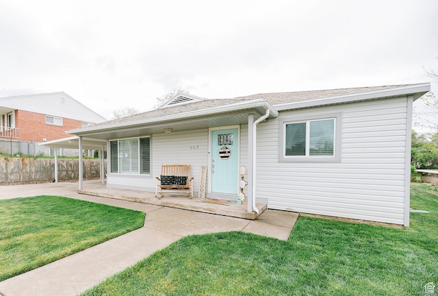 663 W 3500 S, Bountiful, UT 84010 - exterior space featuring a yard, a patio, fence, and roof with shingles