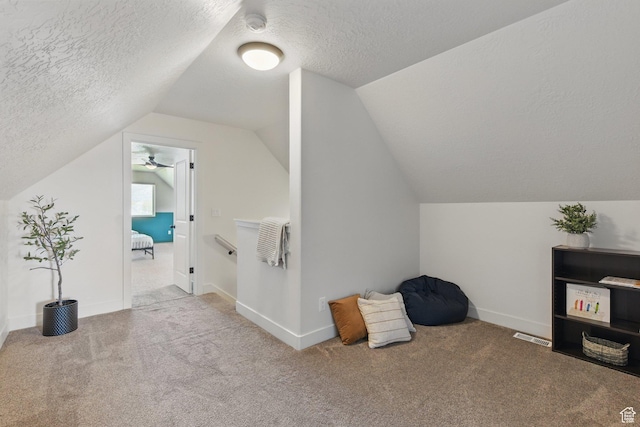 4236 N Magnolia Cir, Eagle Mountain, UT 84005 - bonus room featuring carpet flooring, a textured ceiling, and lofted ceiling