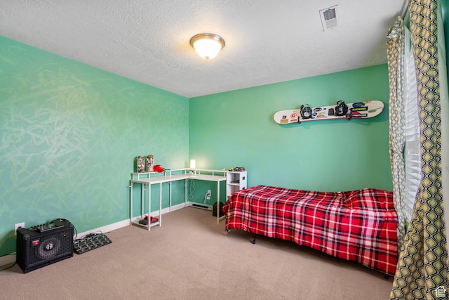 145 W 750 S, American Fork, UT 84003 - bedroom with carpet floors, baseboards, a textured ceiling, and visible vents