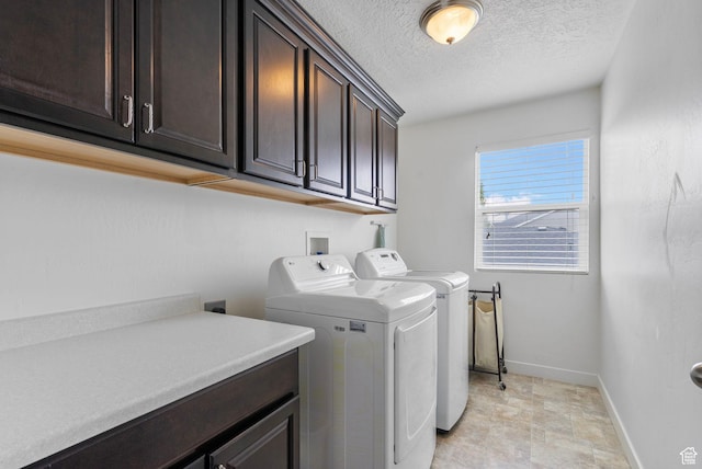145 W 750 S, American Fork, UT 84003 - washroom with cabinet space, a textured ceiling, baseboards, and washer and dryer