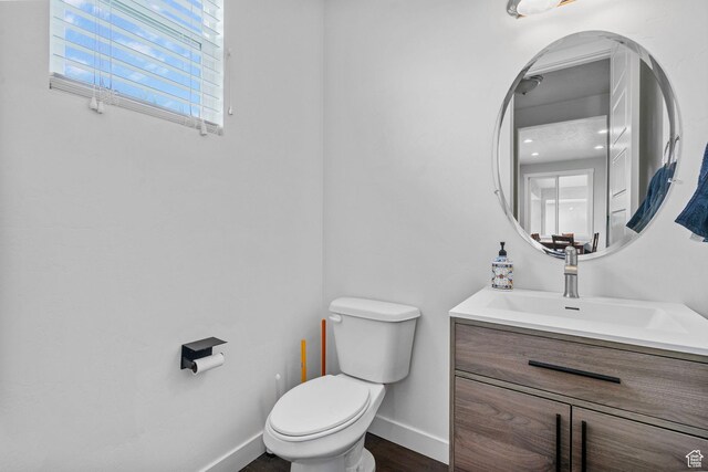 145 W 750 S, American Fork, UT 84003 - half bathroom with vanity, baseboards, and toilet