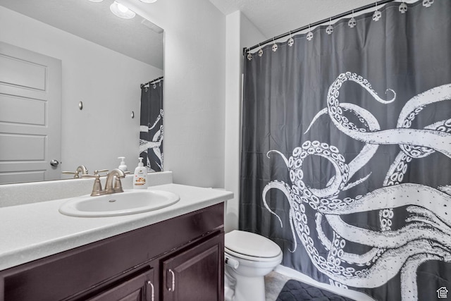 145 W 750 S, American Fork, UT 84003 - bathroom featuring vanity, toilet, and curtained shower