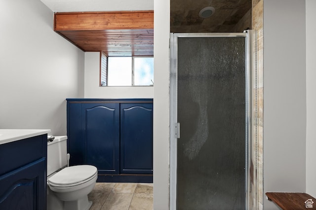 3581 E Yosemite Dr S, Millcreek, UT 84109 - full bath with a shower stall, vanity, and toilet