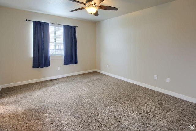 566 N 640 W, Tooele, UT 84074 - spare room with carpet floors, ceiling fan, and baseboards