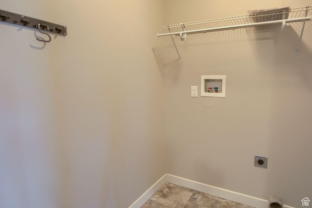 566 N 640 W, Tooele, UT 84074 - clothes washing area with laundry area, electric dryer hookup, baseboards, and hookup for a washing machine