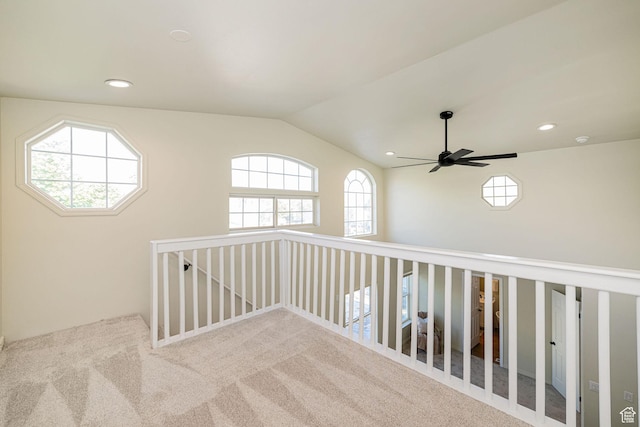 916 W 1150 S, Provo, UT 84601 - interior space featuring carpet floors, vaulted ceiling, and recessed lighting