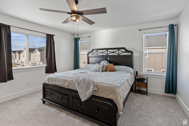 889 N 900 W, Tremonton, UT 84337 - bedroom featuring baseboards, carpet, and a ceiling fan