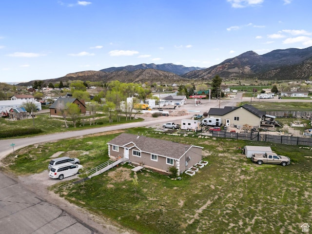 84 N 100 W, Sterling, UT 84665 - birds eye view of property featuring a mountain view and a residential view