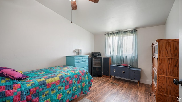 84 N 100 W, Sterling, UT 84665 - bedroom with ceiling fan and wood finished floors