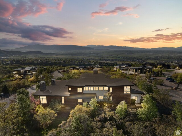 772 S Summit Creek Dr, Woodland Hills, UT 84653 - view from above of property with a mountain backdrop