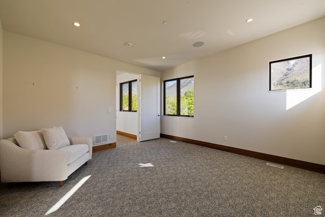 772 S Summit Creek Dr, Woodland Hills, UT 84653 - living area with carpet, baseboards, and recessed lighting