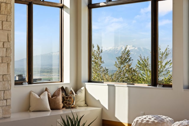 772 S Summit Creek Dr, Woodland Hills, UT 84653 - sunroom with a mountain view
