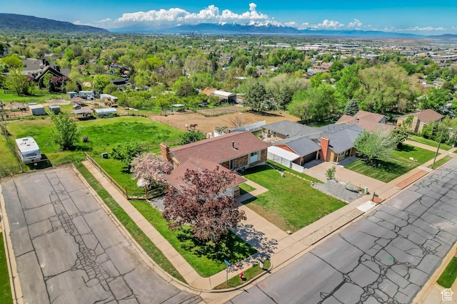 584 E Aspen Way, Centerville, UT 84014 - drone / aerial view featuring a residential view and a mountain view