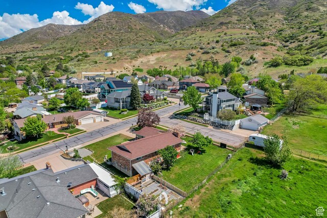 584 E Aspen Way, Centerville, UT 84014 - aerial view with a mountain view and a residential view