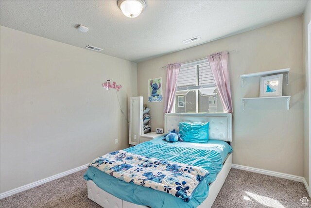 204 E 460 N, Vineyard, UT 84059 - carpeted bedroom with visible vents, a textured ceiling, and baseboards