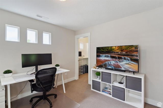 1485 E Peachtree Ln, Fruit Heights, UT 84037 - office space with carpet flooring, baseboards, and visible vents
