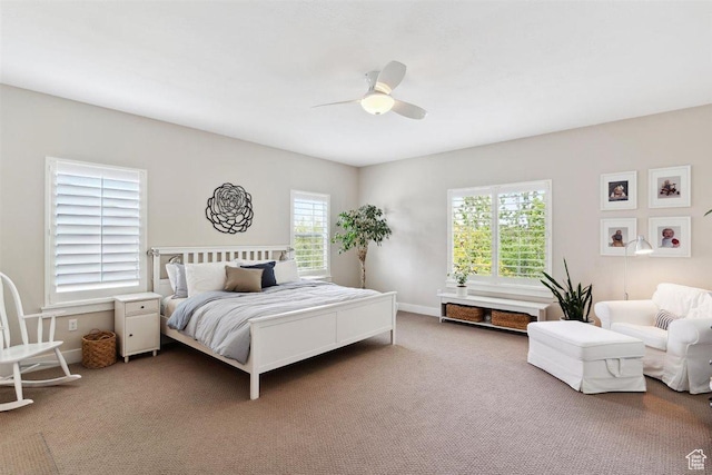 1485 E Peachtree Ln, Fruit Heights, UT 84037 - bedroom featuring carpet flooring and ceiling fan