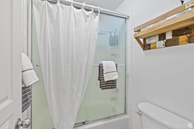 6272 S Lake Fork Cir, Taylorsville, UT 84129 - bathroom featuring toilet and enclosed tub / shower combo