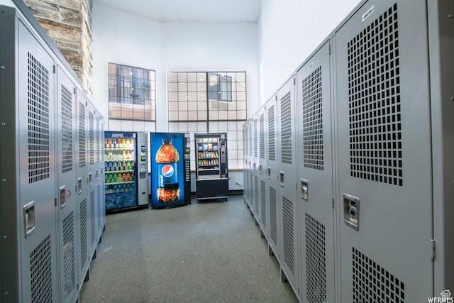 1940 Prospector Ave Unit 207, Park City, UT 84060 - hall featuring speckled floor and a towering ceiling