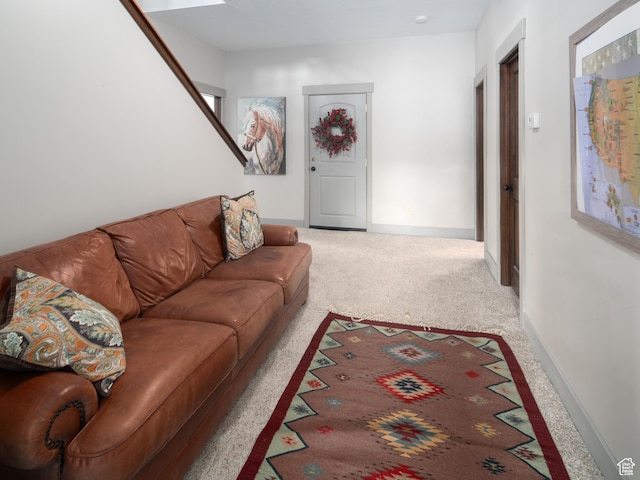 3540 N Elkview Dr, Eden, UT 84310 - living room featuring carpet floors and baseboards