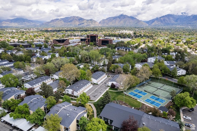 636 E 3990 S Unit D, Millcreek, UT 84107 - drone / aerial view featuring a mountain view