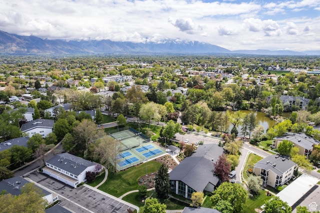 636 E 3990 S Unit D, Millcreek, UT 84107 - bird's eye view featuring a residential view and a water and mountain view