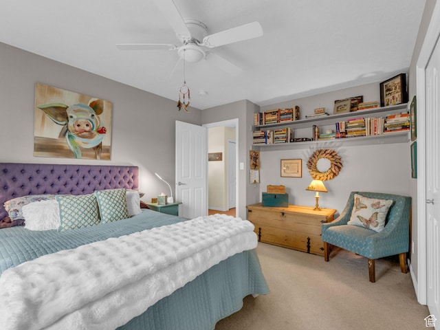 181 Geneva Dr, Midway, UT 84049 - bedroom featuring carpet flooring and ceiling fan
