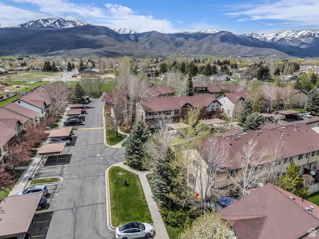 181 Geneva Dr, Midway, UT 84049 - bird's eye view featuring a residential view and a mountain view