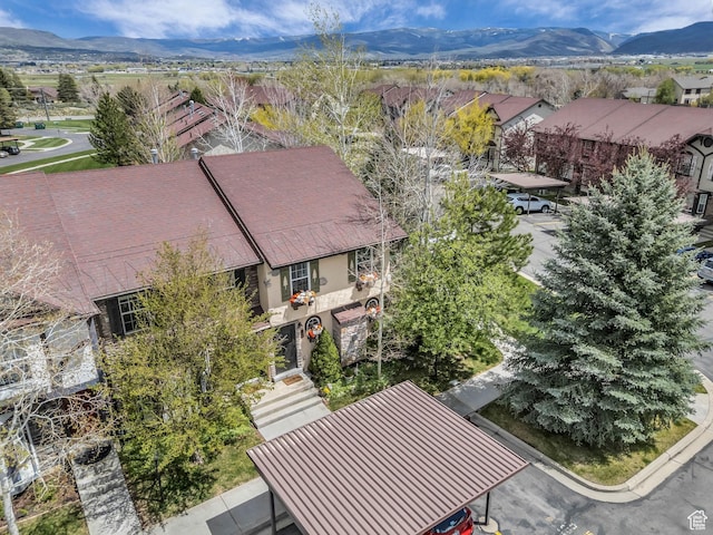 181 Geneva Dr, Midway, UT 84049 - aerial view with a residential view and a mountain view