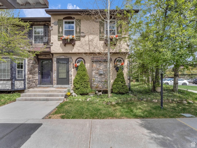 181 Geneva Dr, Midway, UT 84049 - townhome / multi-family property featuring stucco siding and stone siding
