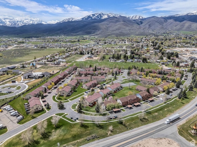 181 Geneva Dr, Midway, UT 84049 - aerial view with a mountain view and a residential view