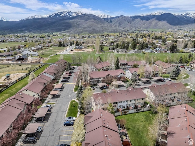 181 Geneva Dr, Midway, UT 84049 - birds eye view of property featuring a residential view and a mountain view