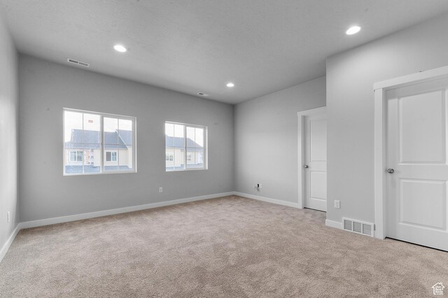 6589 W Bannon St, West Jordan, UT 84081 - carpeted spare room with visible vents, recessed lighting, and baseboards