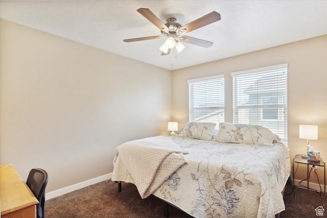 1026 N Shepard Pkwy Unit 3, Farmington, UT 84025 - bedroom featuring baseboards, ceiling fan, and carpet floors