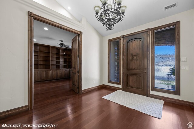 1328 N Parkside Dr, Cedar City, UT 84721 - entryway featuring visible vents, baseboards, and dark wood-style floors