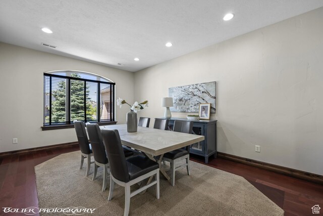 1328 N Parkside Dr, Cedar City, UT 84721 - dining room with recessed lighting, baseboards, wood finished floors, and visible vents