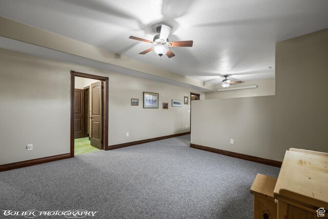 1328 N Parkside Dr, Cedar City, UT 84721 - carpeted spare room with baseboards and ceiling fan