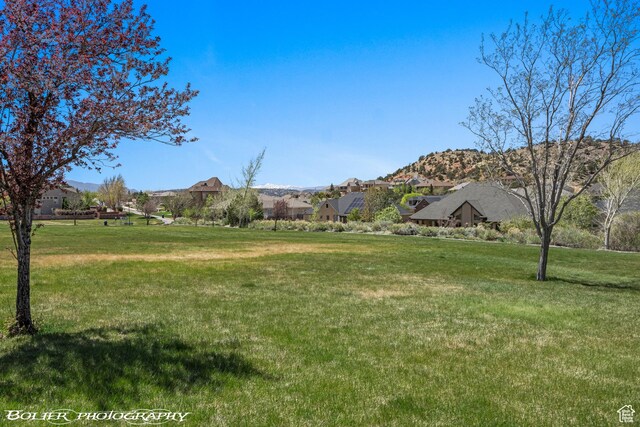 1328 N Parkside Dr, Cedar City, UT 84721 - view of yard with a mountain view and a residential view