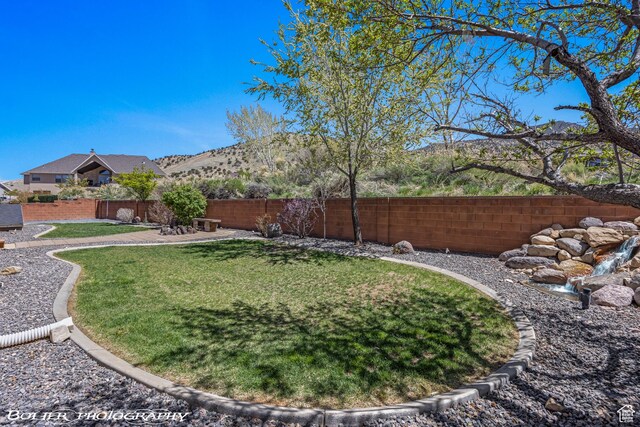 1328 N Parkside Dr, Cedar City, UT 84721 - view of yard with a fenced backyard