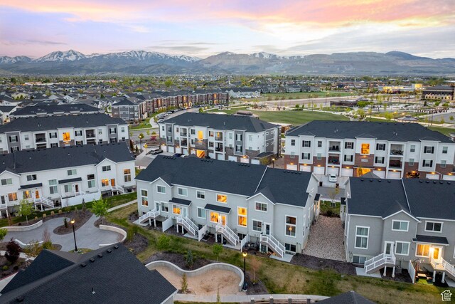 13077 S Keegan Dr, Herriman, UT 84096 - bird's eye view featuring a residential view and a mountain view