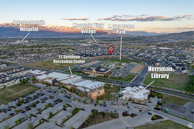 13077 S Keegan Dr, Herriman, UT 84096 - birds eye view of property with a mountain view