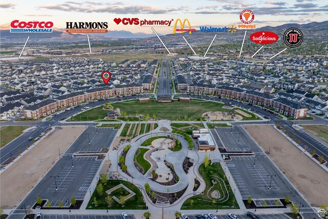 13077 S Keegan Dr, Herriman, UT 84096 - birds eye view of property featuring a mountain view